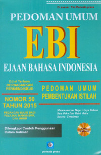 Image of Pedoman Umum EBI Ejaan Bahasa Indonesia & Pedoman Umum Pembentukan Istilah